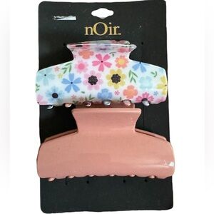 Noir Hair Claw Clips 2PK